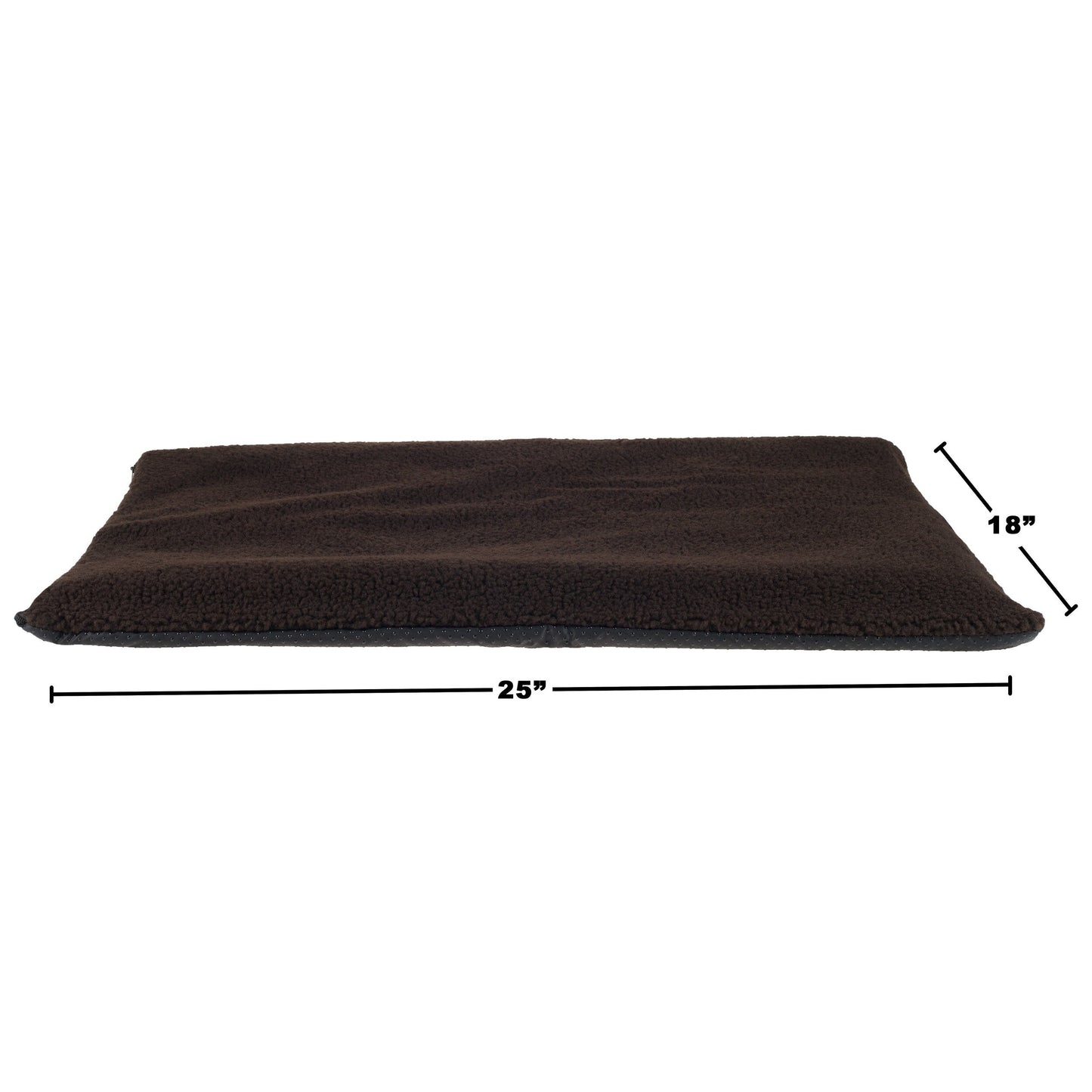 PETMAKER Self-Heating Pet Bed Crate Mat with Washable Sherpa Cover