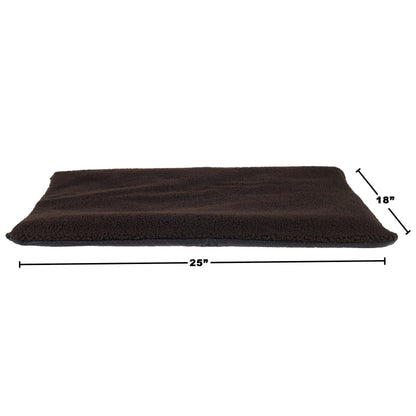 PETMAKER Self-Heating Pet Bed Crate Mat with Washable Sherpa Cover