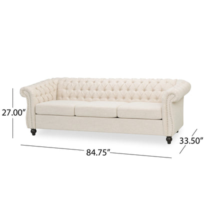 Canapé Chesterfield capitonné Parksley 3 places par Christopher Knight Home