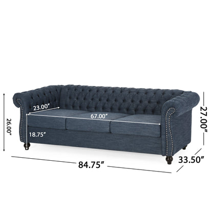 Canapé Chesterfield capitonné Parksley 3 places par Christopher Knight Home