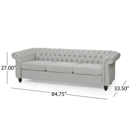 Canapé Chesterfield capitonné Parksley 3 places par Christopher Knight Home