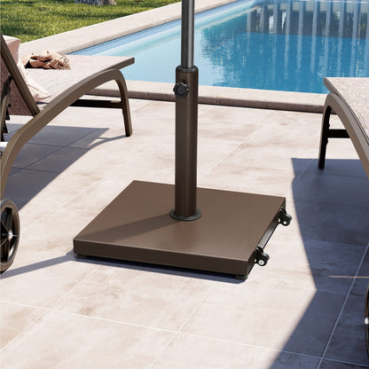 Patio Outdoor Market Umbrella Holder Base 40/55 Pound Square Stand for Pole Umbrella