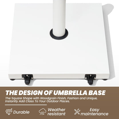 Patio Outdoor Market Umbrella Holder Base 40/55 Pound Square Stand for Pole Umbrella