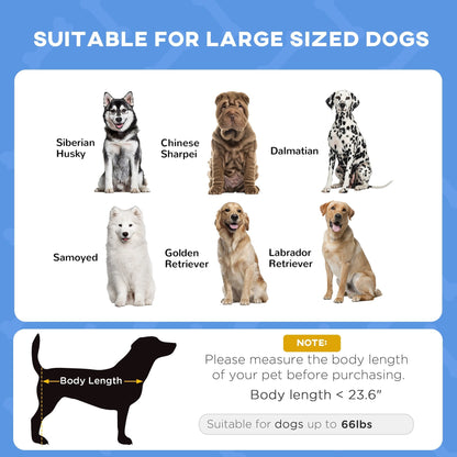 PawHut 36 x 30 Elevated Dog Cot Cooling Pet Bed With UV Protection Canopy Shade