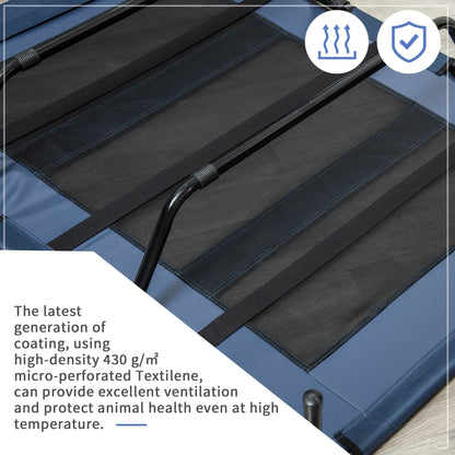Pawhut Elevated Cooling Mesh Dog Bed Cot - 48 x 36.25 x 9