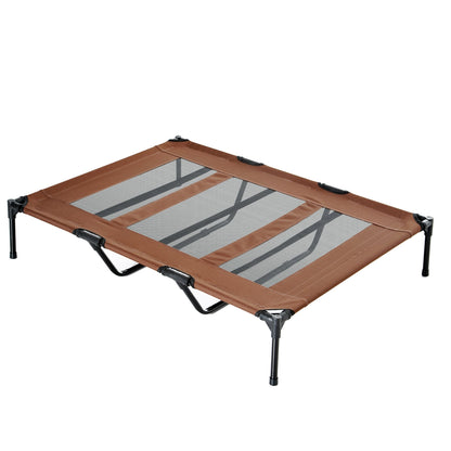 Pawhut Elevated Cooling Mesh Dog Bed Cot - 48 x 36.25 x 9