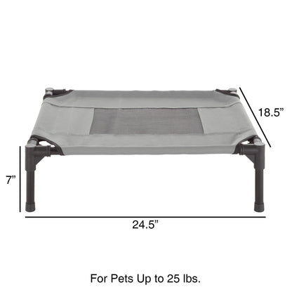 Petmaker Steel Frame Elevated Dog Bed with Non-Slip Feet - Indoor/Outdoor Puppy Cot for Pets