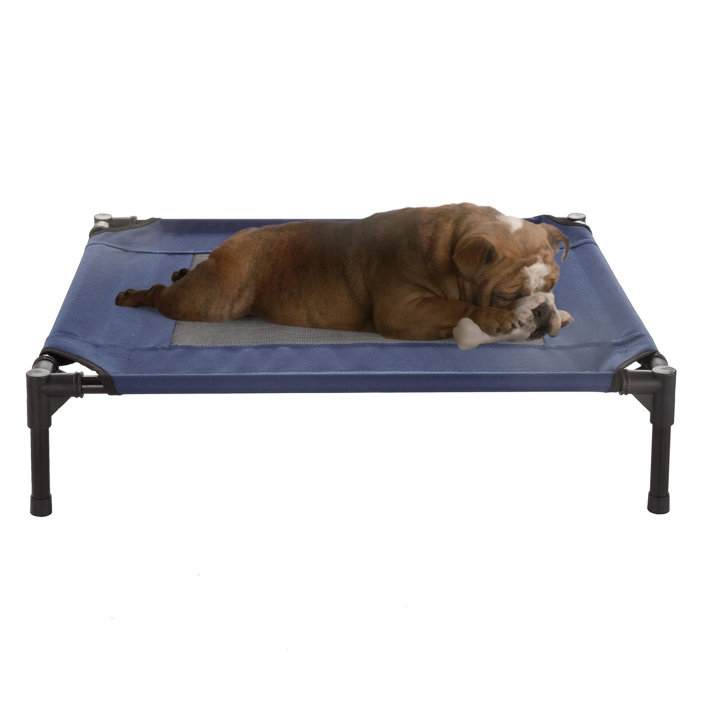 Petmaker Steel Frame Elevated Dog Bed with Non-Slip Feet - Indoor/Outdoor Puppy Cot for Pets