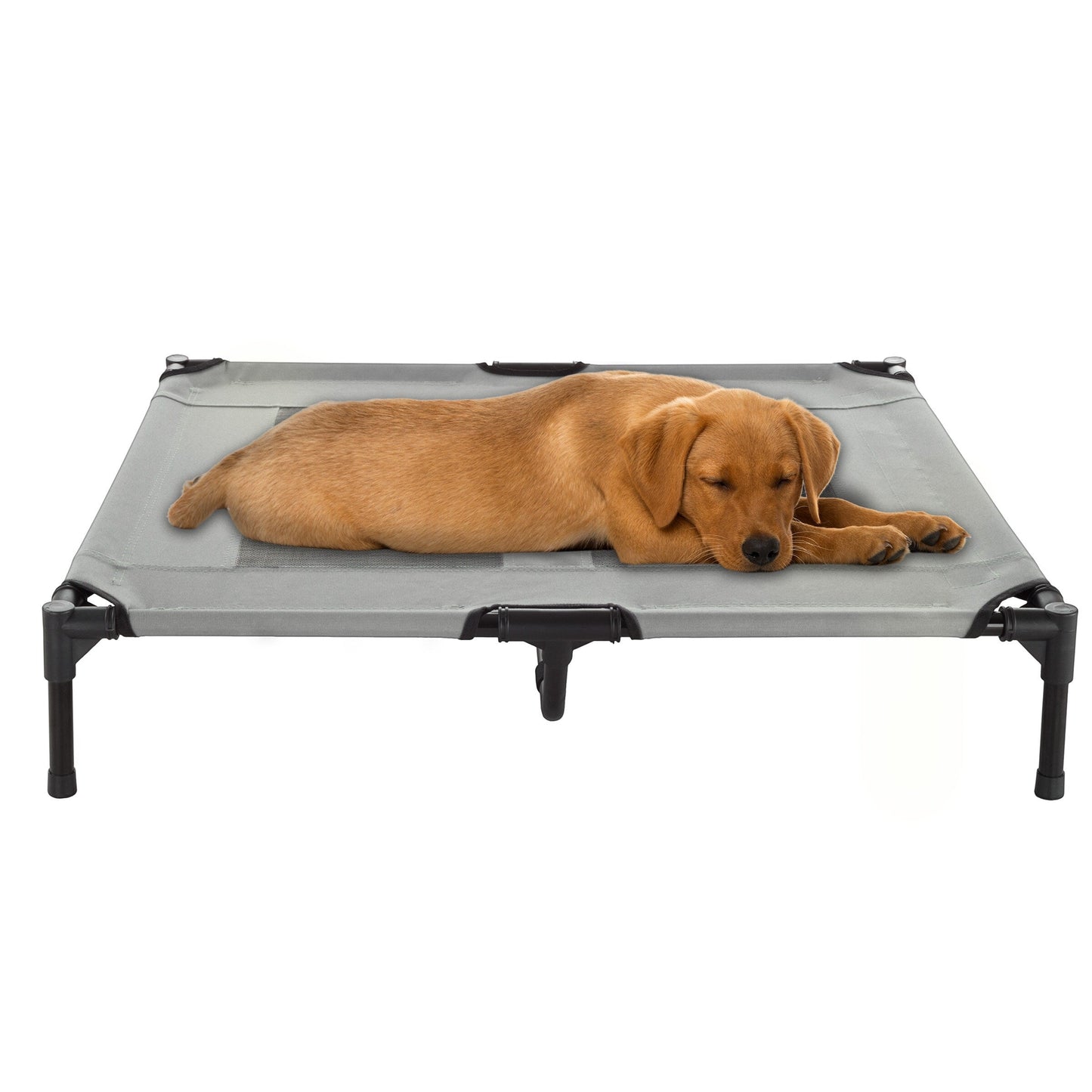 Petmaker Steel Frame Elevated Dog Bed with Non-Slip Feet - Indoor/Outdoor Puppy Cot for Pets