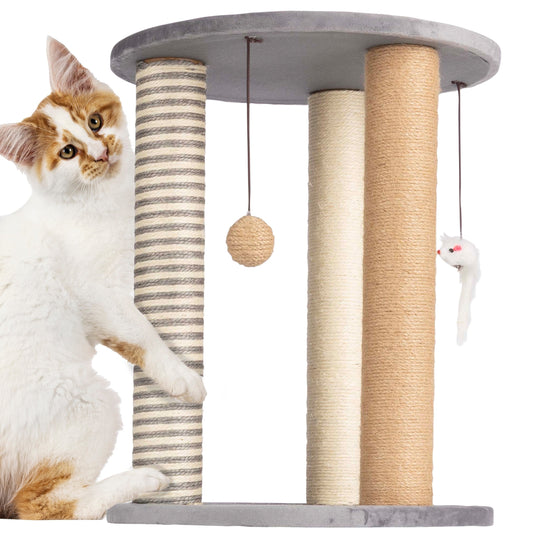 Petmaker Cat Scratching Kitten Tower and Tree with Sisal Rope Posts, Perches