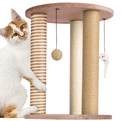 Petmaker Cat Scratching Kitten Tower and Tree with Sisal Rope Posts, Perches