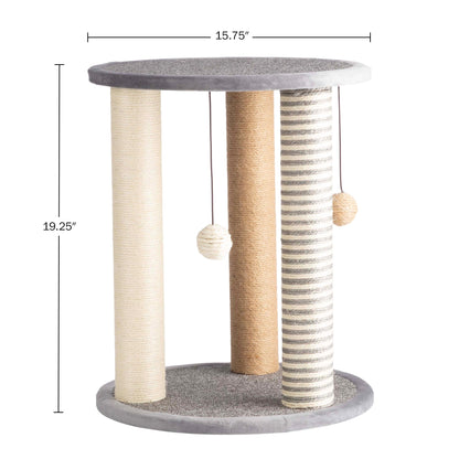 Petmaker Cat Scratching Kitten Tower and Tree with Sisal Rope Posts, Perches