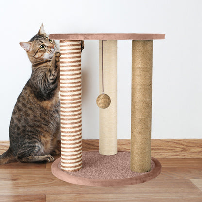 Petmaker Cat Scratching Kitten Tower and Tree with Sisal Rope Posts, Perches
