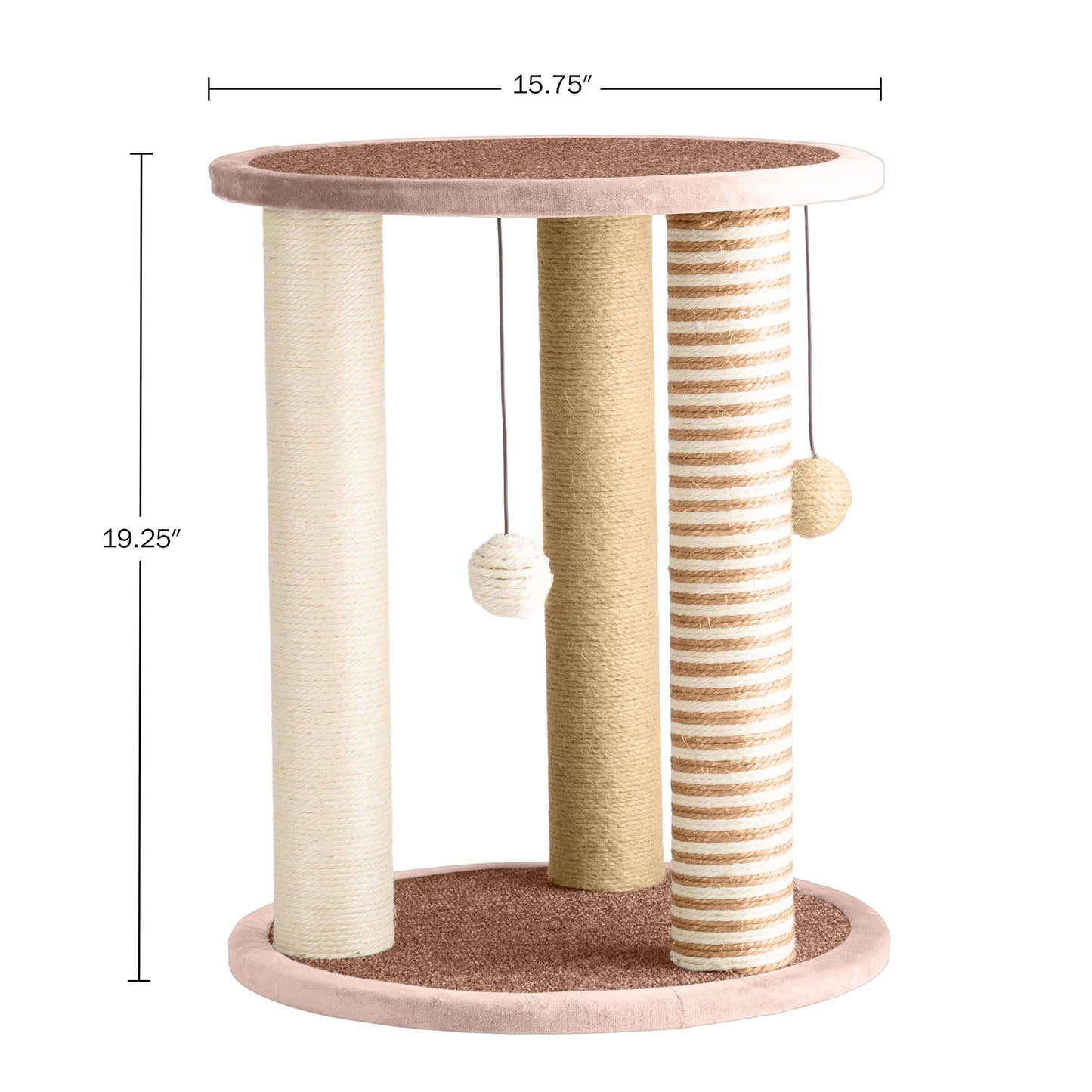 Petmaker Cat Scratching Kitten Tower and Tree with Sisal Rope Posts, Perches