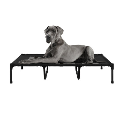 Petmaker Steel Frame Elevated Dog Bed with Non-Slip Feet - Indoor/Outdoor Puppy Cot for Pets