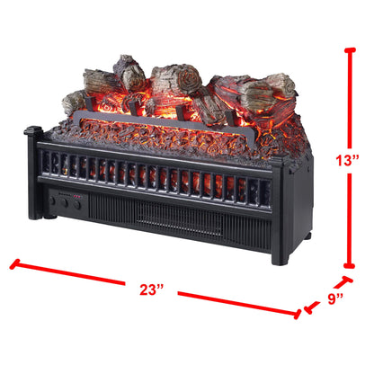Pleasant Hearth Electric Log Insert Heater with Remote Control