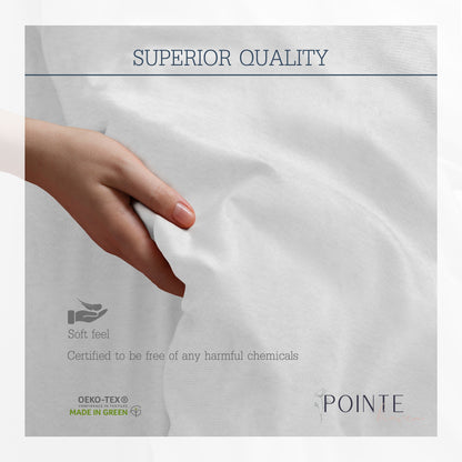 Pointehaven 175 GSM Cotton Flannel Bed Sheet Set with Oversized Sheets