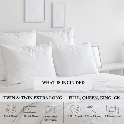 Pointehaven 200 GSM Superior Heavyweight Flannel Cotton Deep Pocket Bed Sheet Set