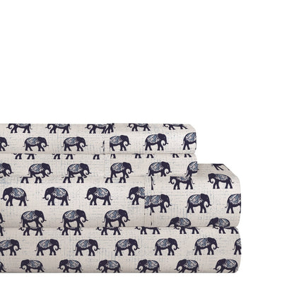 Pointehaven 200TC Cotton Percale Prints and Solids Bed Sheet Set