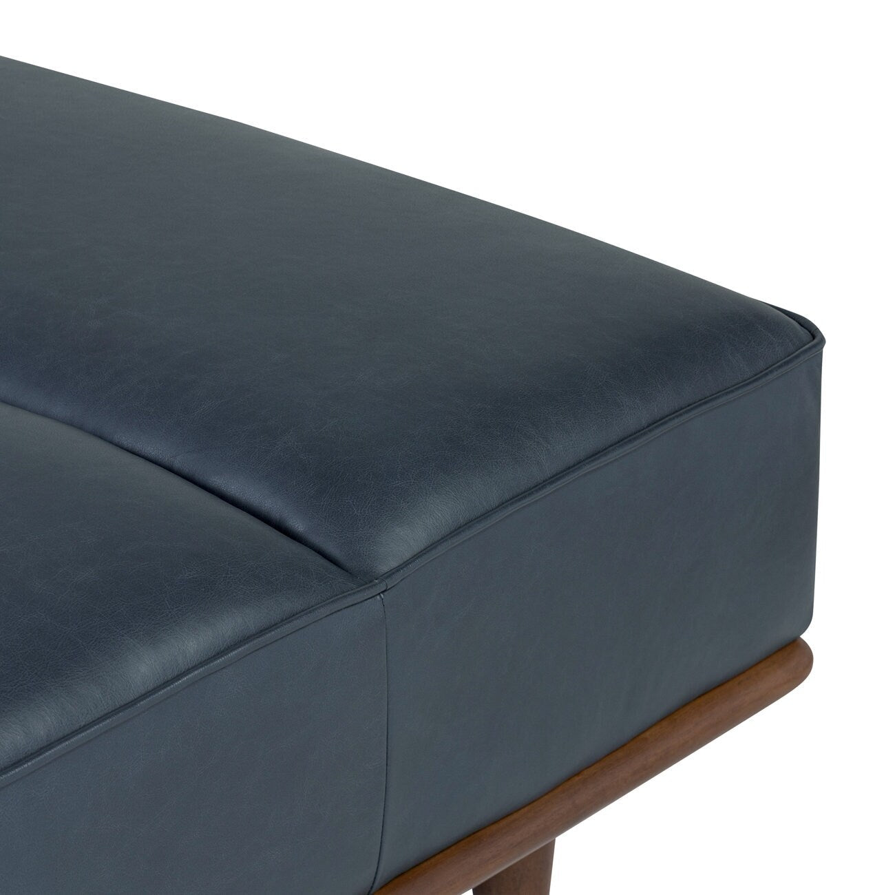 Lit de repos Poly &amp; Bark Jasper - Cuir italien véritable pleine fleur