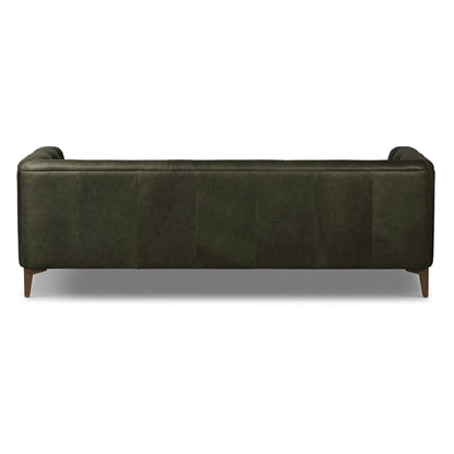 Canapé Poly &amp; Bark Essex 89 - Cuir italien véritable pleine fleur