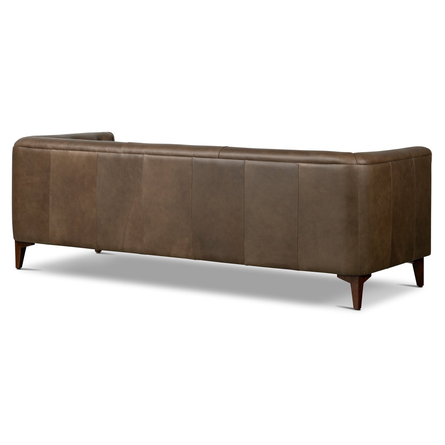 Canapé Poly &amp; Bark Essex 89 - Cuir italien véritable pleine fleur