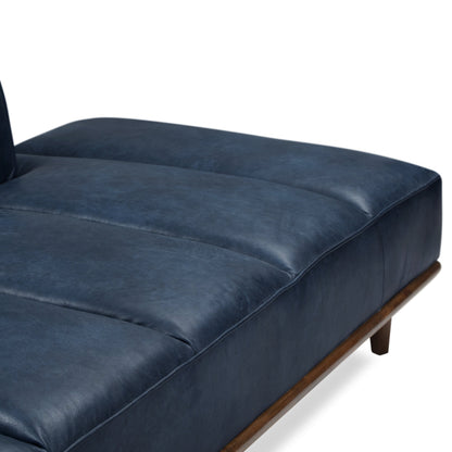 Lit de repos Poly &amp; Bark Jasper - Cuir italien véritable pleine fleur