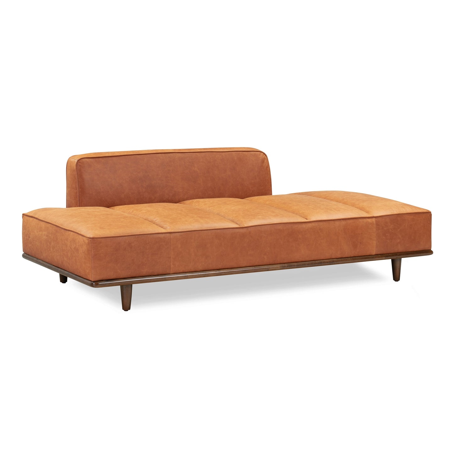 Lit de repos Poly &amp; Bark Jasper - Cuir italien véritable pleine fleur