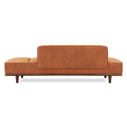 Lit de repos Poly &amp; Bark Jasper - Cuir italien véritable pleine fleur