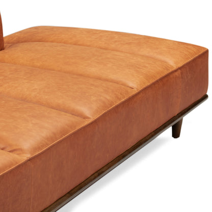 Lit de repos Poly &amp; Bark Jasper - Cuir italien véritable pleine fleur