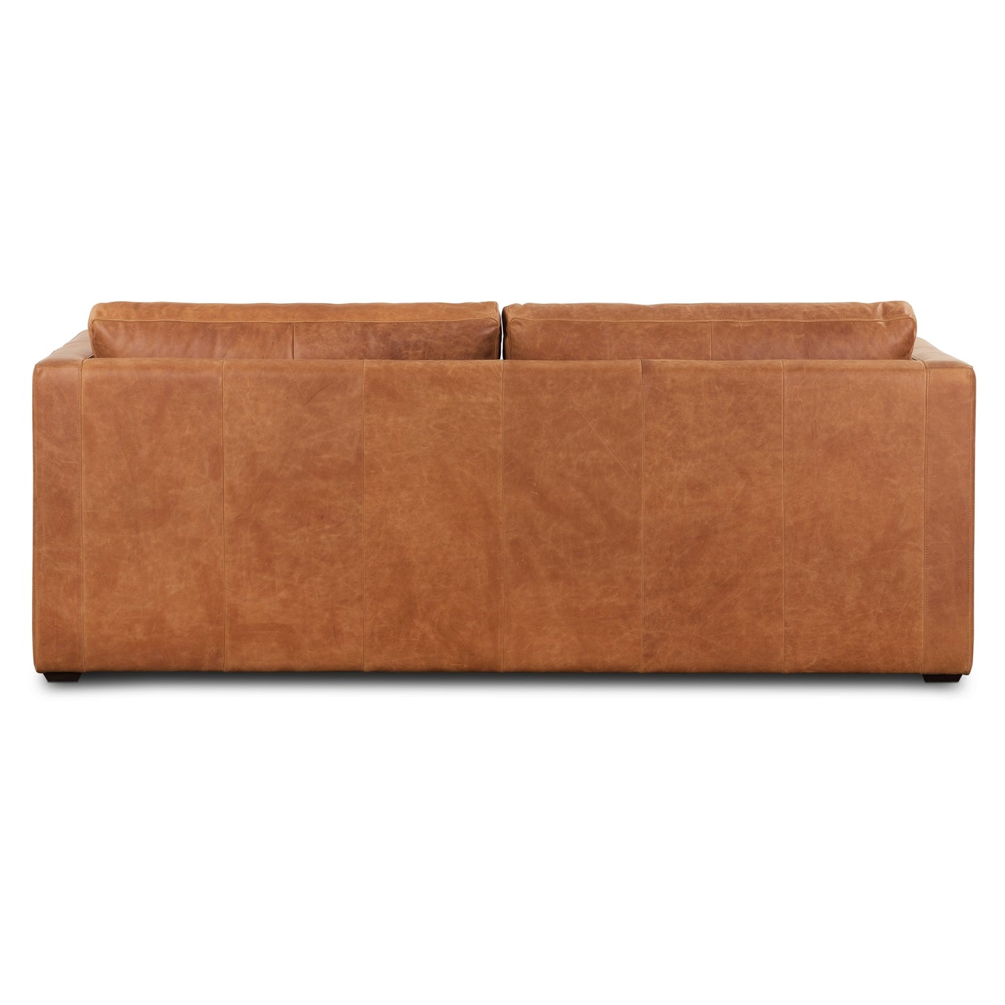 Canapé-lit convertible en cuir pleine fleur Napa 82 de Poly &amp; Bark