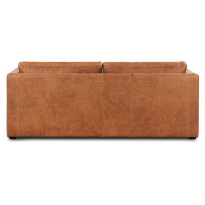 Canapé-lit convertible en cuir pleine fleur Napa 82 de Poly &amp; Bark