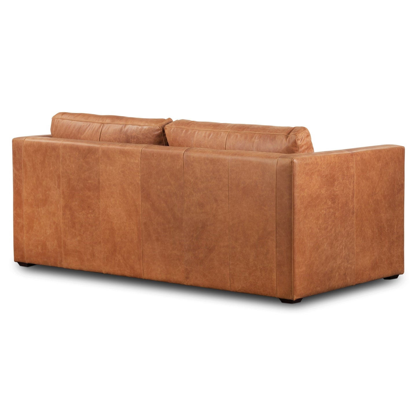 Canapé-lit convertible en cuir pleine fleur Napa 82 de Poly &amp; Bark