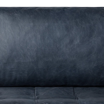 Canapé-lit convertible en cuir pleine fleur Napa 82 de Poly &amp; Bark