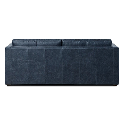 Canapé-lit convertible en cuir pleine fleur Napa 82 de Poly &amp; Bark