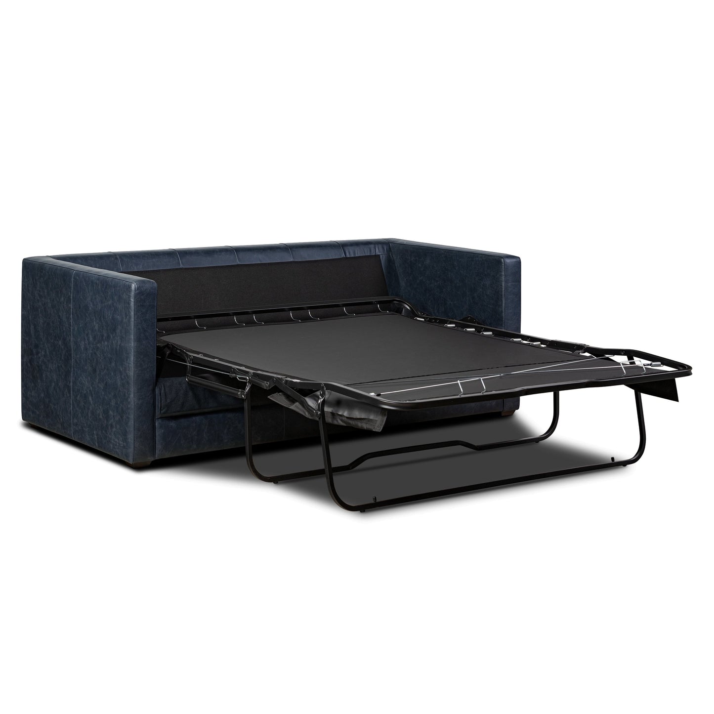 Canapé-lit convertible en cuir pleine fleur Napa 82 de Poly &amp; Bark