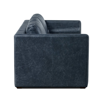 Canapé-lit convertible en cuir pleine fleur Napa 82 de Poly &amp; Bark