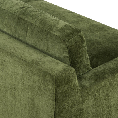 Canapé Poly &amp; Bark Zyon 90 en velours vert vieilli