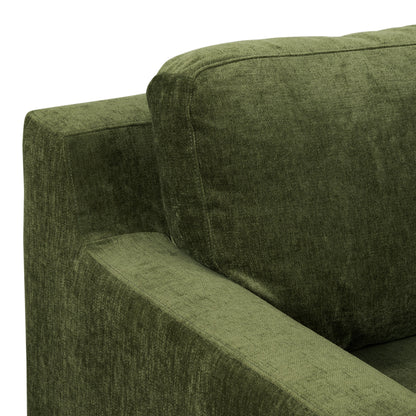 Canapé Poly &amp; Bark Zyon 90 en velours vert vieilli