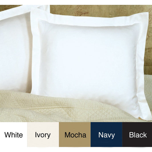 Poplin Tailored Cotton Blend Euro Sham