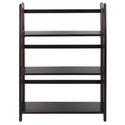 Porch & Den Edgemont 100% Solid Wood Folding Stackable 27.5-inch Bookcase