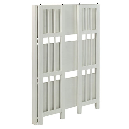 Porch & Den Edgemont 100% Solid Wood Folding Stackable 27.5-inch Bookcase