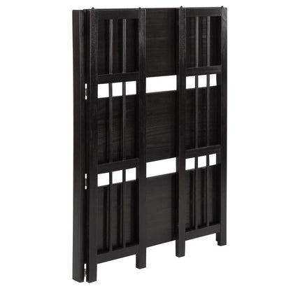 Porch & Den Edgemont 100% Solid Wood Folding Stackable 27.5-inch Bookcase