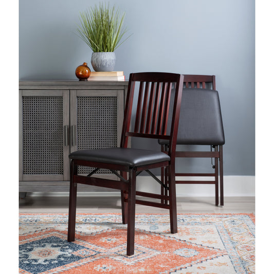 Porch & Den Lowell Espresso Folding Chair (Set of 2)