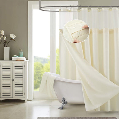 Porch & Den Roycroft Hotel Shower Curtain with Detachable Liner