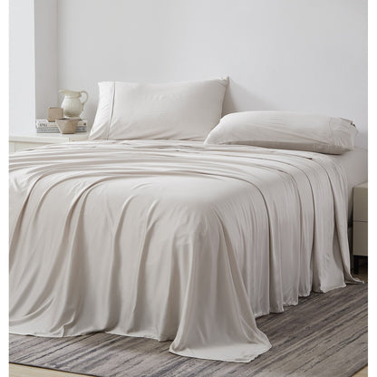 Premium Luxury 100-percent Bamboo Viscose 21-inch Extra Deep Pocket 4-piece Bed Sheet Set