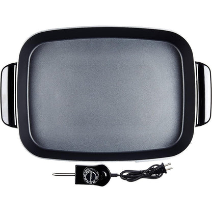 Presto 16 in. Electric Slimline Skillet with Glass Cover