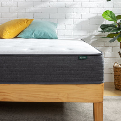Priage by ZINUS 8 Inch Comfort Essential Pocket Spring Hybrid Mattress