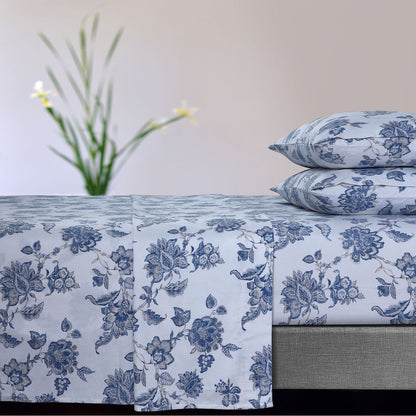 Soft 170-GSM Cotton Flannel Printed Extra Deep Pocket Sheet Set
