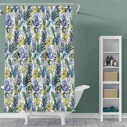 Printed Canvas Shower Curtain Polyester Bathroom Decor Beautiful Colorful Design 70 x 70